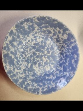 Morning Glory Blue Salad Bowl